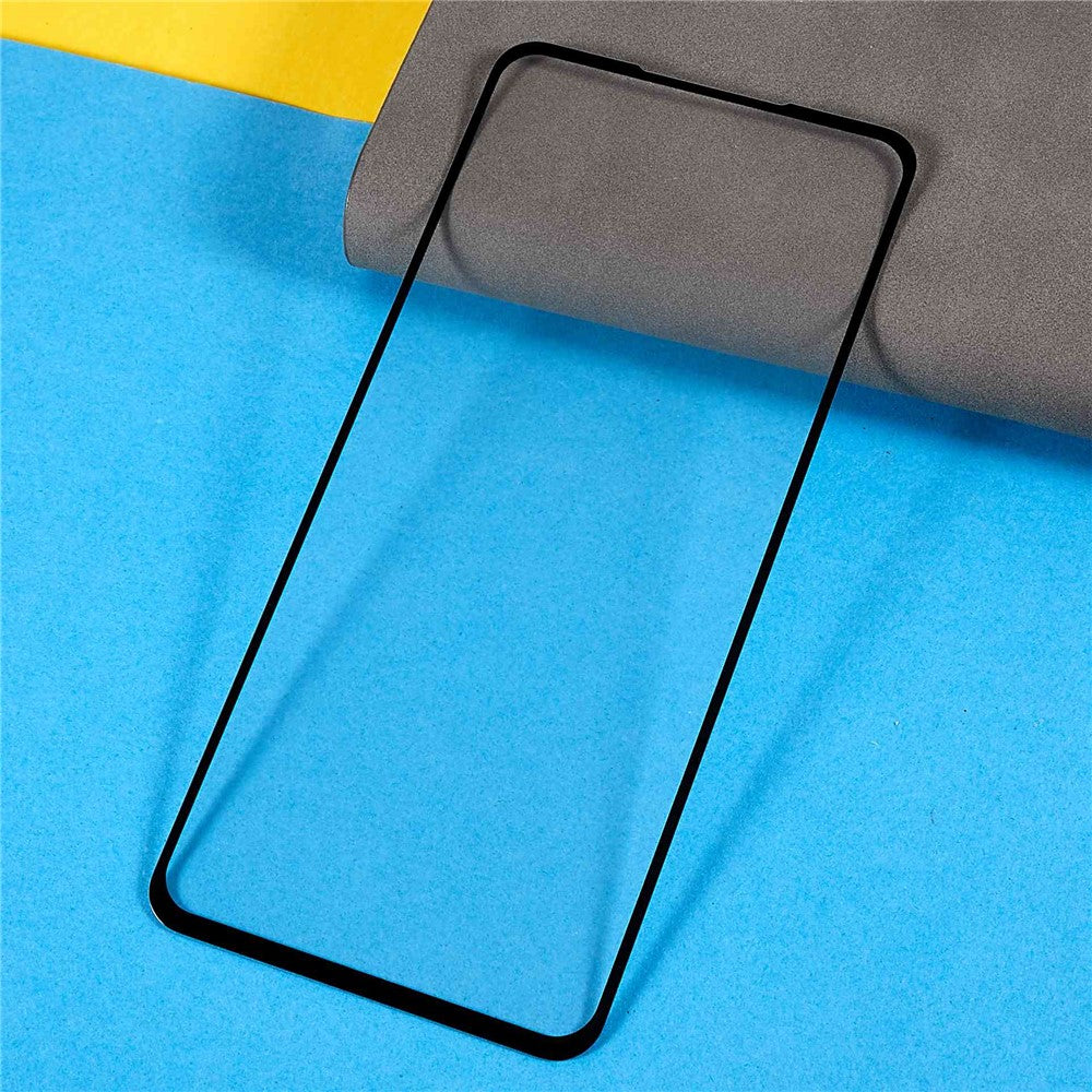 Samsung Galaxy S21 FE 5G 9D Sidolim Härdat Glas Skärmskydd Silk Print Explosionsskyddsfilm