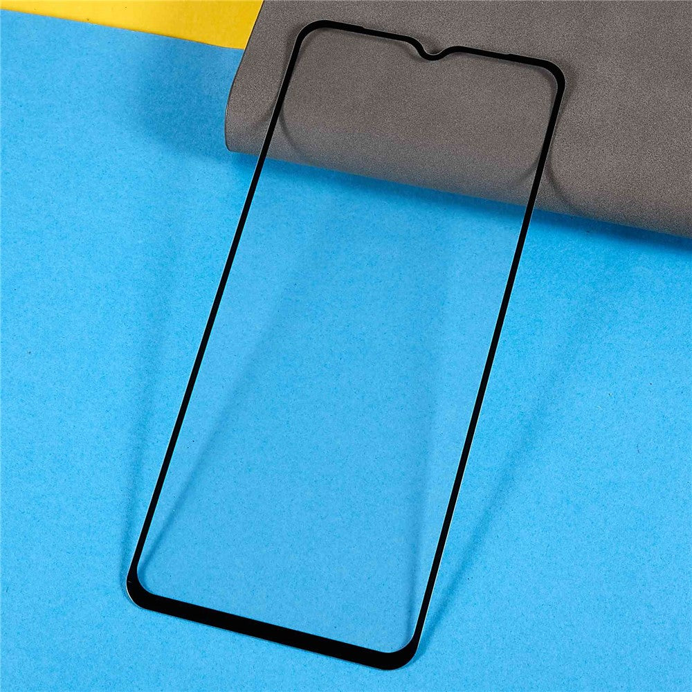 For Samsung Galaxy A23 5G (Global Version) / 4G 9D Tempered Glass Full Screen Protector Silk Printing Side Glue HD Clear Film
