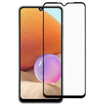 For Samsung Galaxy A32 4G (EU Version) Tempered Glass Film 9D Full Cover Silk Printing Side Glue Screen Protector