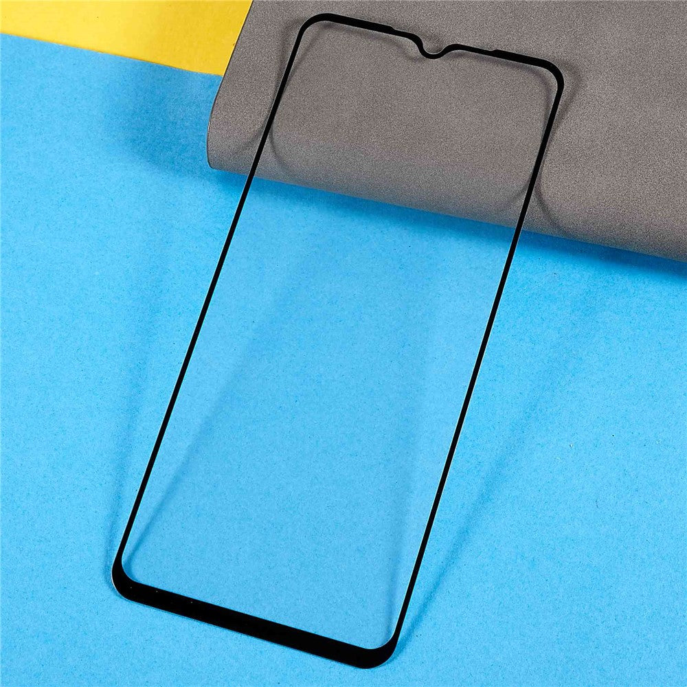 For Samsung Galaxy A32 4G (EU Version) Tempered Glass Film 9D Full Cover Silk Printing Side Glue Screen Protector