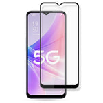 MOCOLO till Oppo A57 (2022) 5G / A77 5G, heltäckande härdat glas med silkestryck, hellim, förstärkt reptålig HD-skärmskyddsfilm