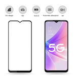 MOCOLO For Oppo A57 (2022) 5G / A77 5G Silk Printing Full Glue Tempered Glass Secondary Strengthening Anti-scratch HD Full Screen Protector Film