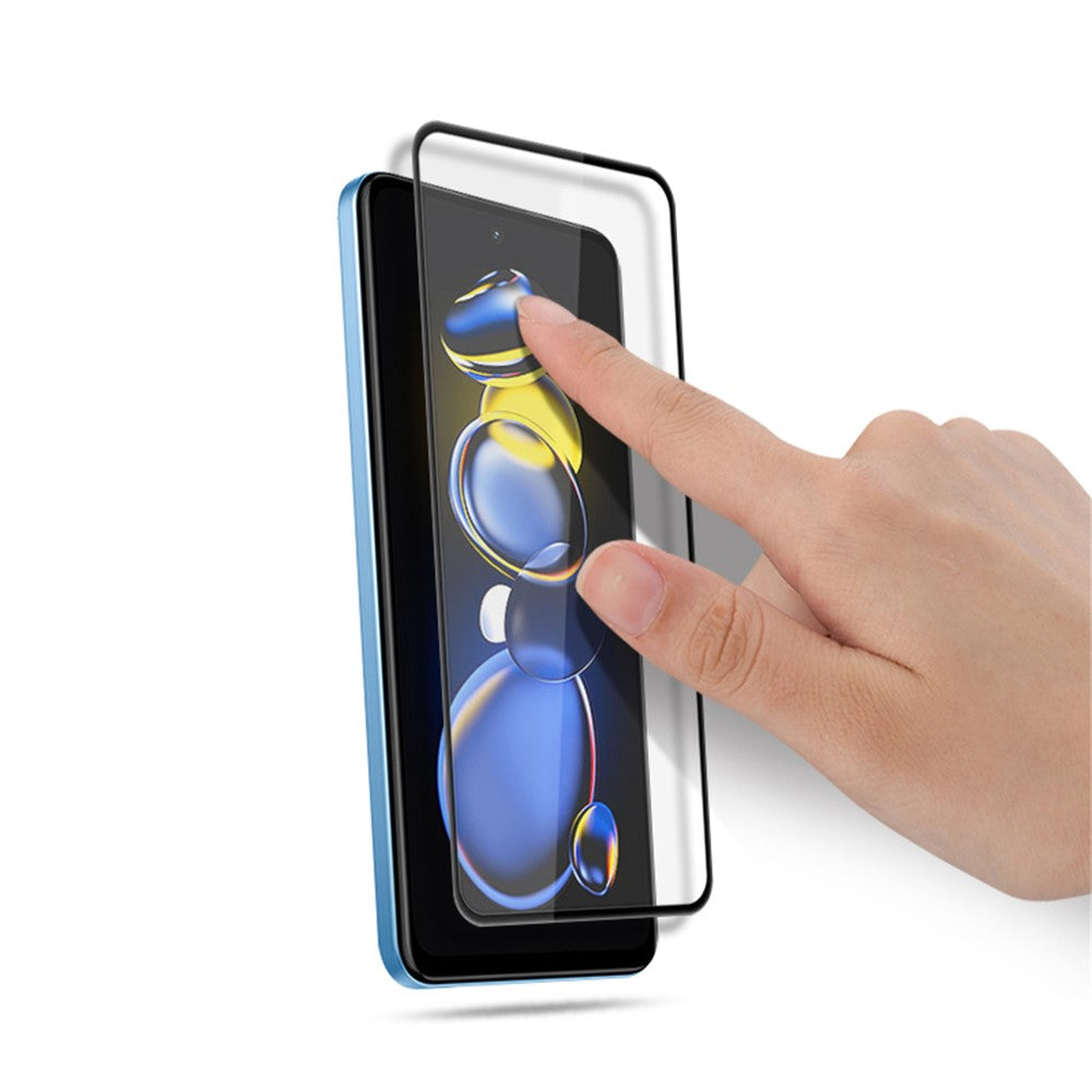 MOCOLO For Xiaomi Redmi Note 11T Pro 5G / Note 11T Pro+ 5G / Note 12T Pro 5G / Poco X4 GT 5G / Redmi K50i 5G Full Glue Tempered Glass Silk Printing HD Clear Full Screen Protector Film