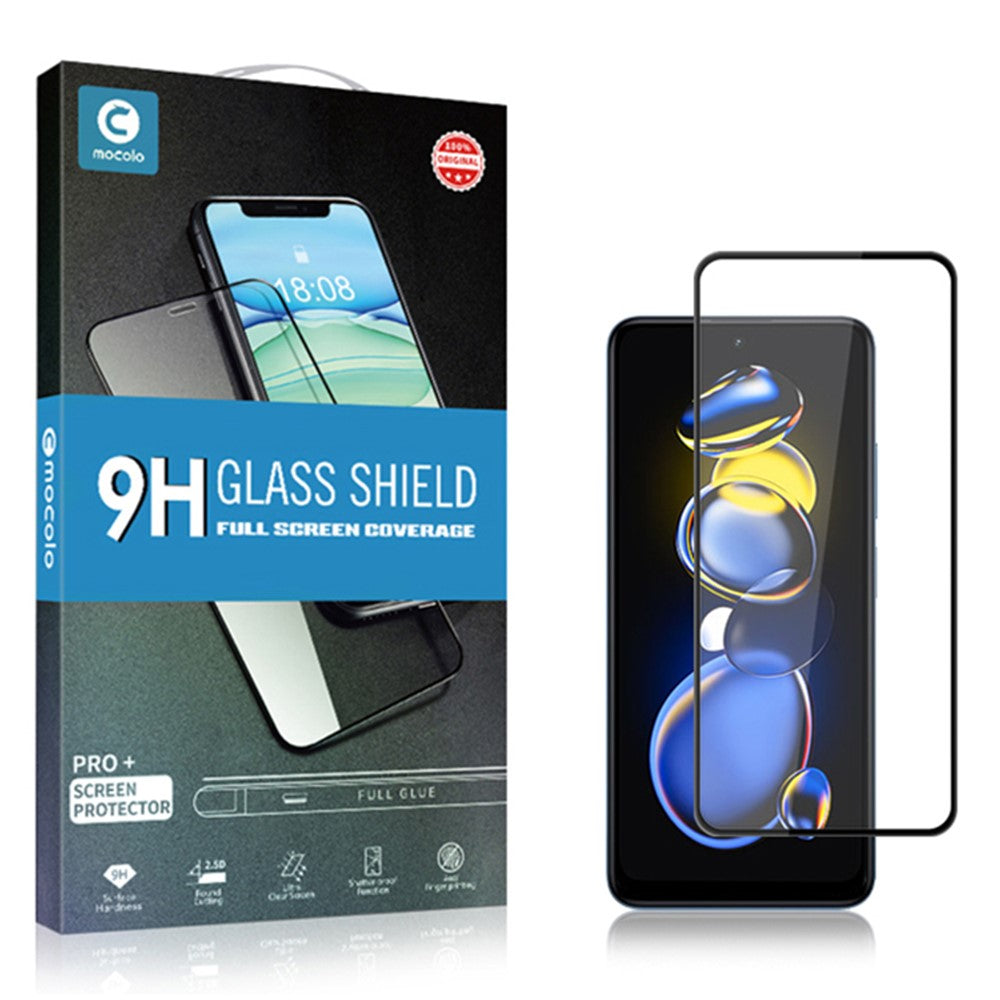 MOCOLO För Xiaomi Redmi Note 11T Pro 5G / Note 11T Pro+ 5G / Note 12T Pro 5G / Poco X4 GT 5G / Redmi K50i 5G Heltäckande Härdat Glas Silkespapper HD Klar Helskärmsskyddsfilm