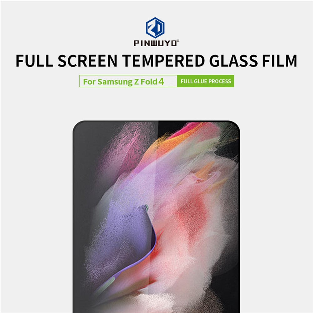 PINWUYO JK Härdat Glas Film Series-2 för Samsung Galaxy Z Fold4 5G Heltäckande Heltäckande Anti-Explosionsskärmskydd