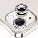 ENKAY HAT PRINCE För iPhone 13 6,1 tum / 13 mini 5,4 tum 1 set kameralinsskydd glitterdekor genomskinlig linsfilm