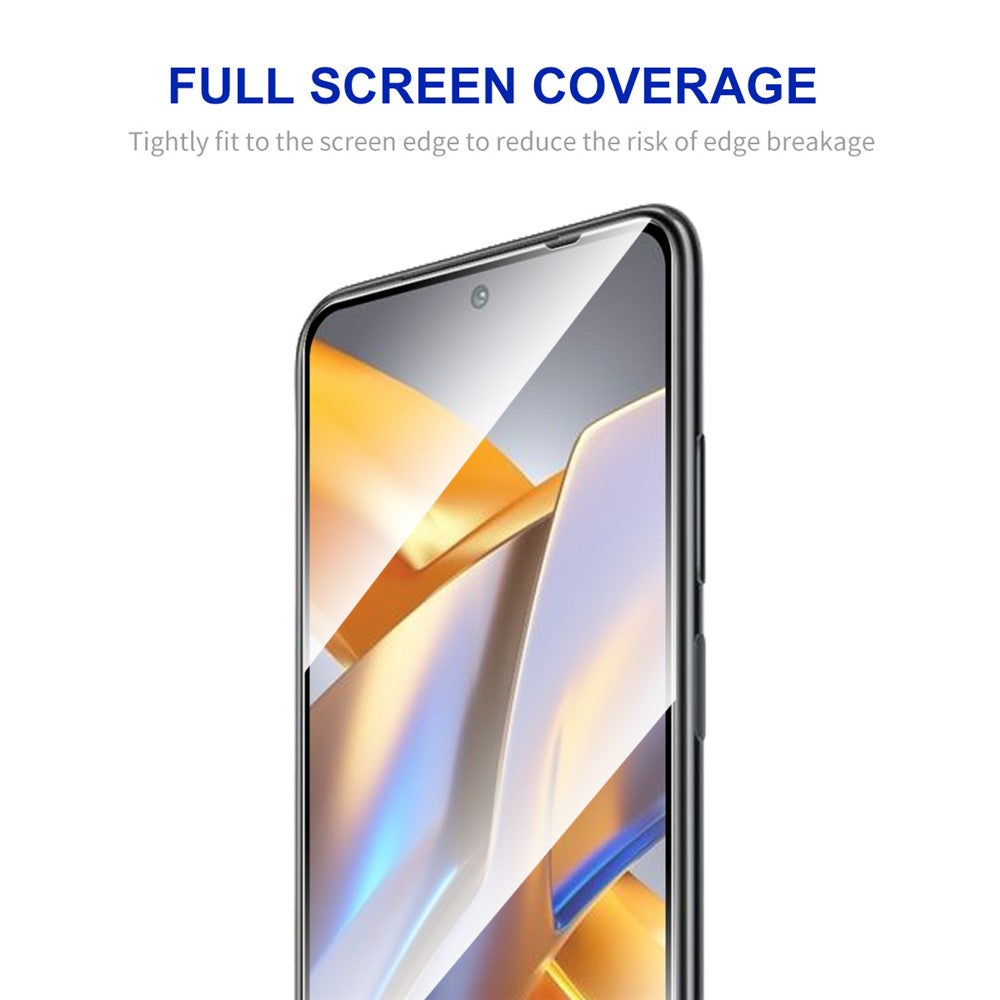 ENKAY HAT PRINCE 2 st/förpackning för Xiaomi Redmi Note 10 4G / Redmi Note 10S 4G / Poco M5s 4G 2.5D Arc Edge Full Glue Härdat Glas Film Ultra Clear 0.26mm 9H Helskärmsskydd