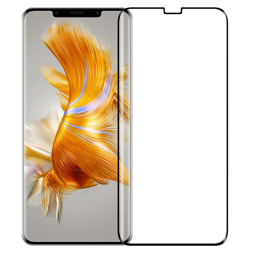 PINWUYO JK 3D-böjd härdad glasfilm-2 för Huawei Mate 50 Pro 4G heltäckande, heltäckande Ultra HD-skärmskydd mot fingeravtryck