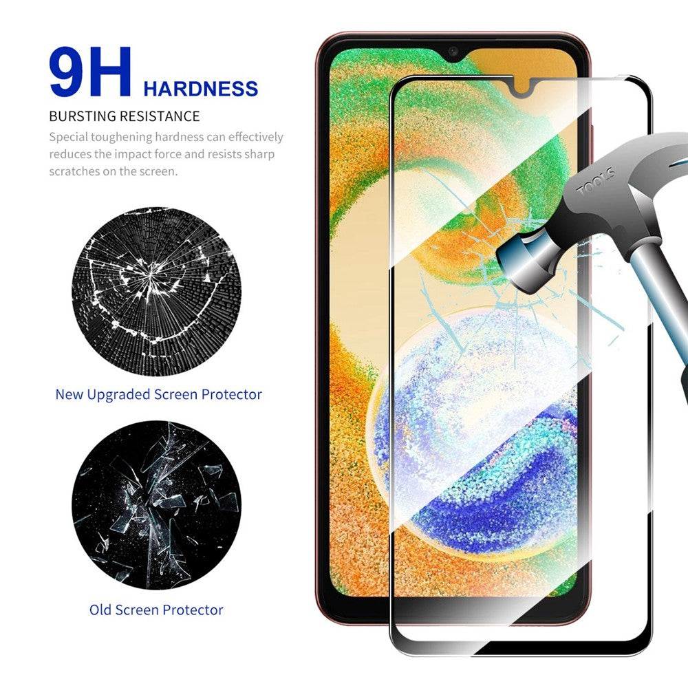 ENKAY HAT PRINCE 2 st / set för Samsung Galaxy A04 4G (164.4mm) / A04s 4G (164.7mm) skärmskydd 0.26mm heltäckande hög aluminium-kisel glasfilm