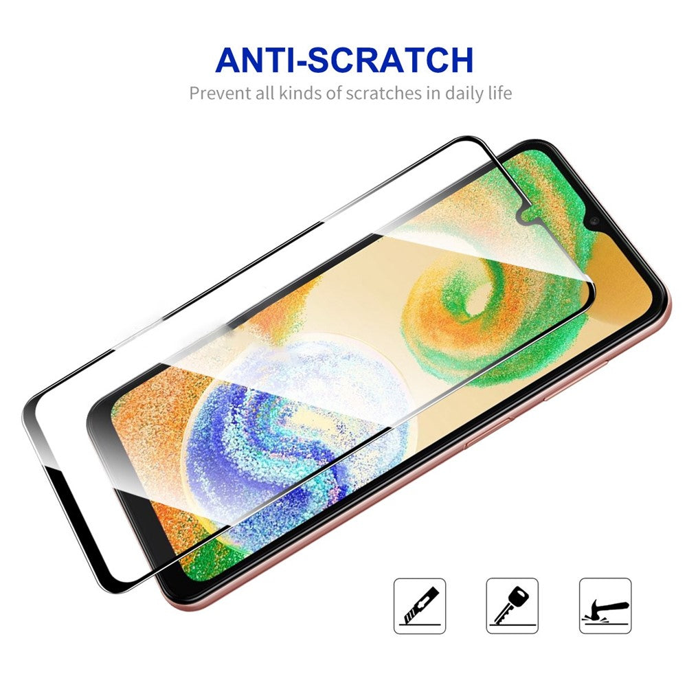 ENKAY HAT PRINCE 2 st / set för Samsung Galaxy A04 4G (164.4mm) / A04s 4G (164.7mm) skärmskydd 0.26mm heltäckande hög aluminium-kisel glasfilm