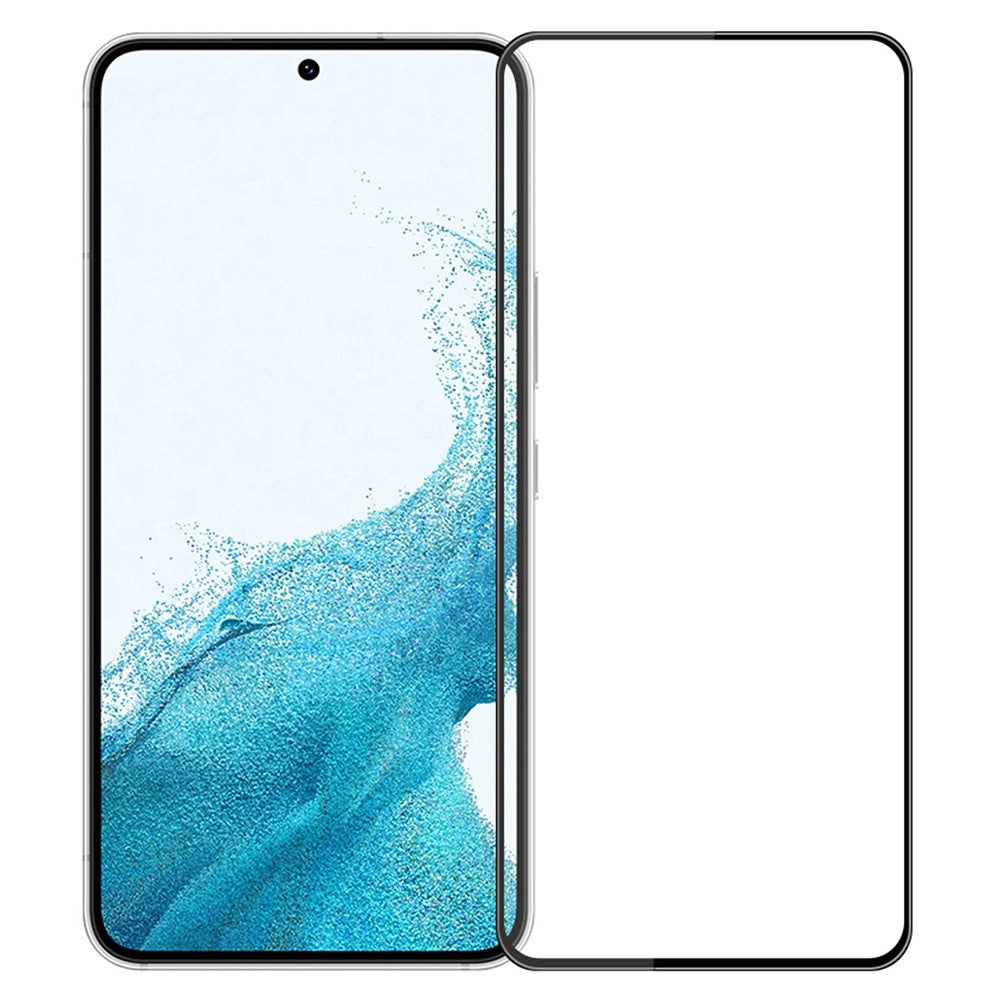 MOFI JK 3D Tempered Glass Film-1 for Samsung Galaxy S22 5G / S23 Full Cover HD Clear High Aluminium-silicon Glass Full Glue Curved Screen Protector