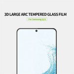 MOFI JK 3D-härdat glasfilm-1 för Samsung Galaxy S22 5G / S23 Heltäckande HD Klart Högt Aluminium-Silikon Glas Helt Limmande Böjt Skärmskydd