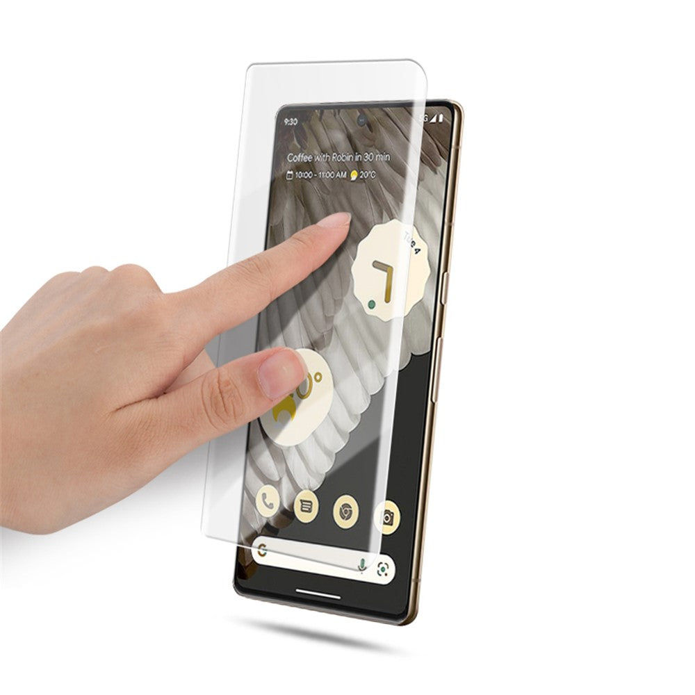 MOCOLO til Google Pixel 7 Pro 5G 3D Buet UV Flydende Hærdet Glasfilm, Ultralær Fuld Dækkende Skærmbeskytter