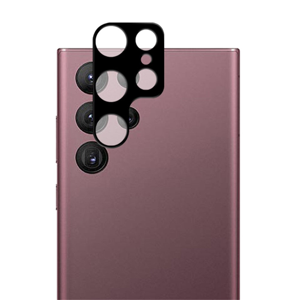MOCOLO For Samsung Galaxy S23 Ultra Fingerprint Free Camera Lens Protector, Silk Printing HD Tempered Glass Lens Protective Film