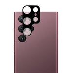 MOCOLO fingeraftryksfrit kameralinsebeskyttelsesglas til Samsung Galaxy S23 Ultra, silketrykt HD-hærdet glasbeskyttelsesfilm til kameralinse