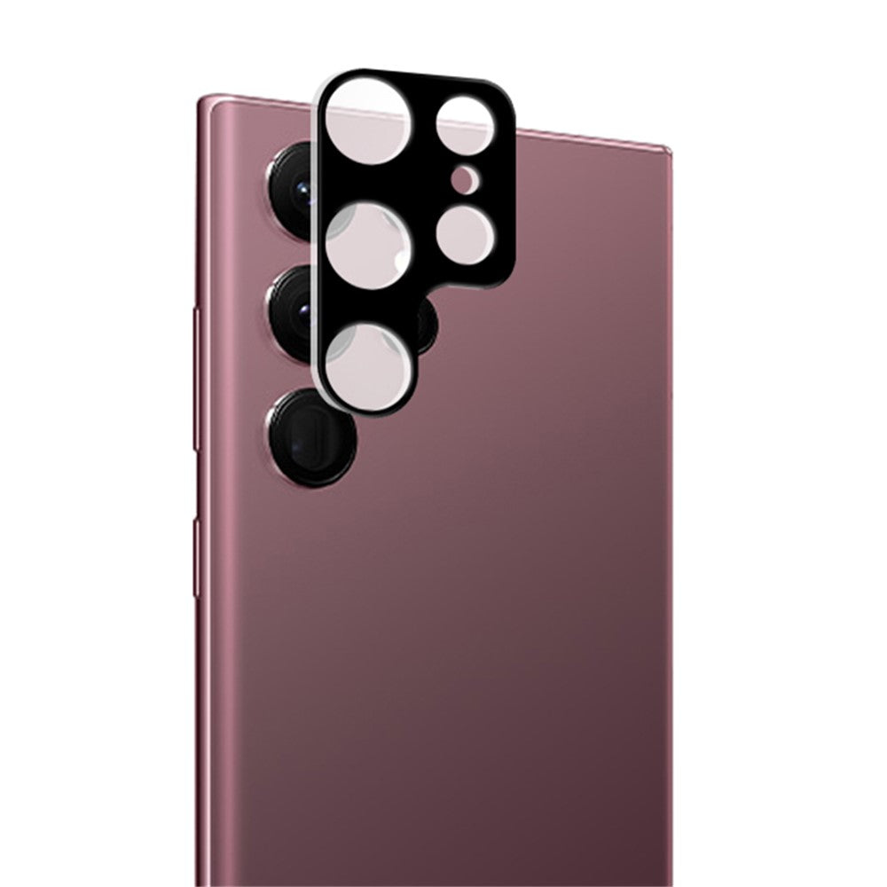 MOCOLO fingeraftryksfrit kameralinsebeskyttelsesglas til Samsung Galaxy S23 Ultra, silketrykt HD-hærdet glasbeskyttelsesfilm til kameralinse
