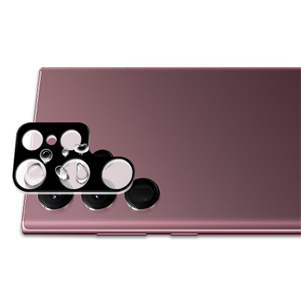 MOCOLO fingeraftryksfrit kameralinsebeskyttelsesglas til Samsung Galaxy S23 Ultra, silketrykt HD-hærdet glasbeskyttelsesfilm til kameralinse