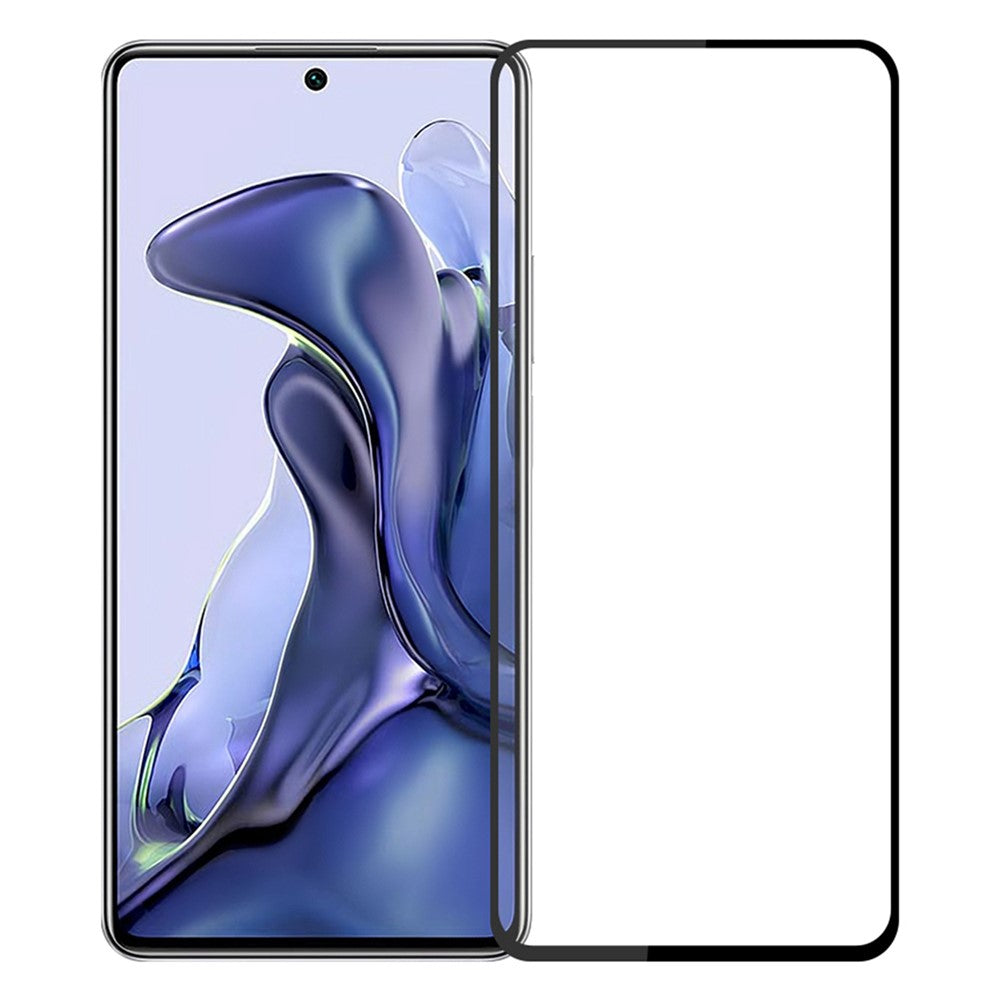 MOFI JK hærdet glasfilm Series-1 til Xiaomi 11T 5G / 11T Pro 5G, højt aluminium-silikoneglas, skærmbeskyttelse med fuld dækning, fuldklæbende, klar og ridsefast film