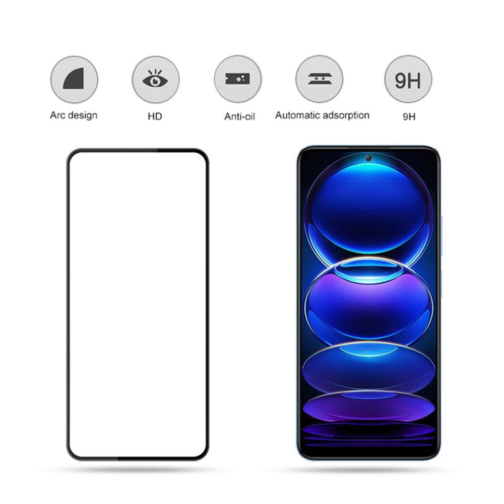 MOCOLO For Xiaomi Redmi Note 12 Pro Speed 5G / Poco X5 Pro 5G / Note 12 Pro 5G Silk Printing HD Clear Secondary Anti-scratch Screen Protector Sensitive Touch Tempered Glass Film
