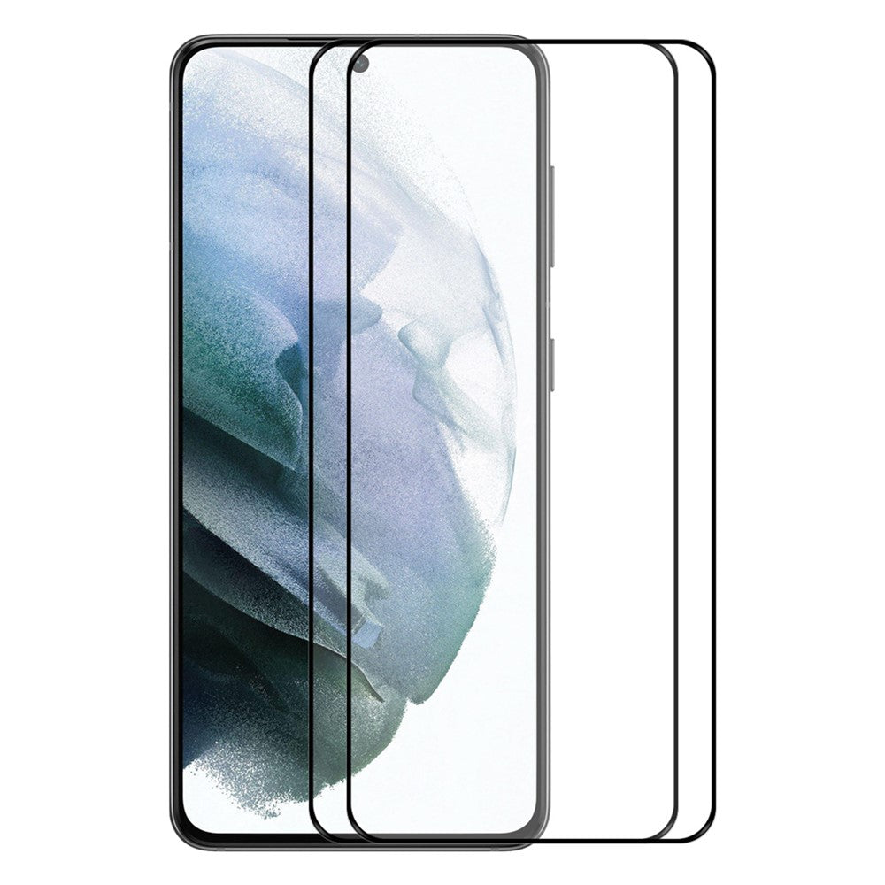 ENKAY HAT PRINCE 2Pcs / Set Full Glue Screen Protector for Samsung Galaxy S22+ 5G / S23+ Silk Printing Unlock Version 0.2mm 9H Ultra-slim Tempered Glass Film