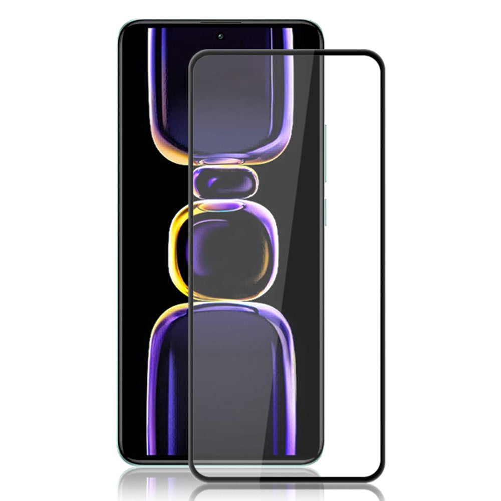 MOCOLO För Xiaomi Poco F5 Pro 5G / Redmi K60 Pro 5G / K60 5G Silkestryck Härdat Glasfilm Sekundärhärdande Helklistrad Skärmskydd