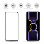 MOCOLO För Xiaomi Poco F5 Pro 5G / Redmi K60 Pro 5G / K60 5G Silkestryck Härdat Glasfilm Sekundärhärdande Helklistrad Skärmskydd