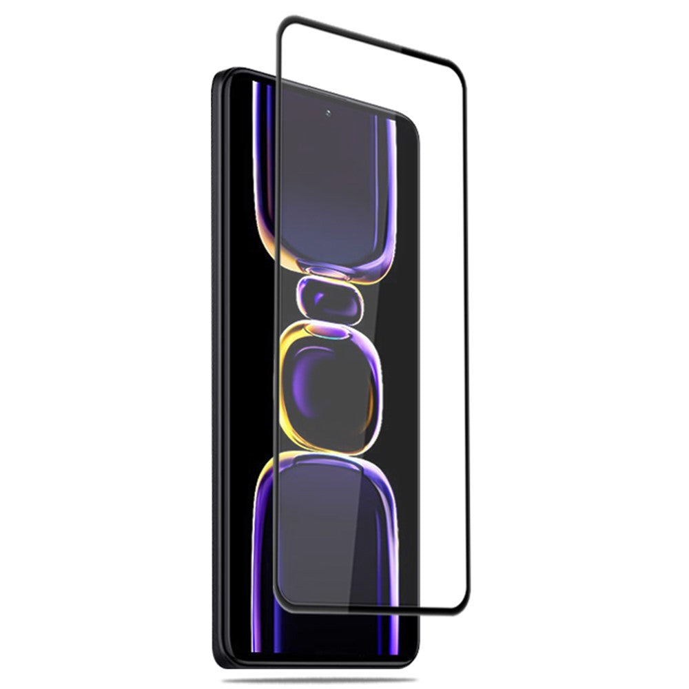 MOCOLO För Xiaomi Poco F5 Pro 5G / Redmi K60 Pro 5G / K60 5G Silkestryck Härdat Glasfilm Sekundärhärdande Helklistrad Skärmskydd
