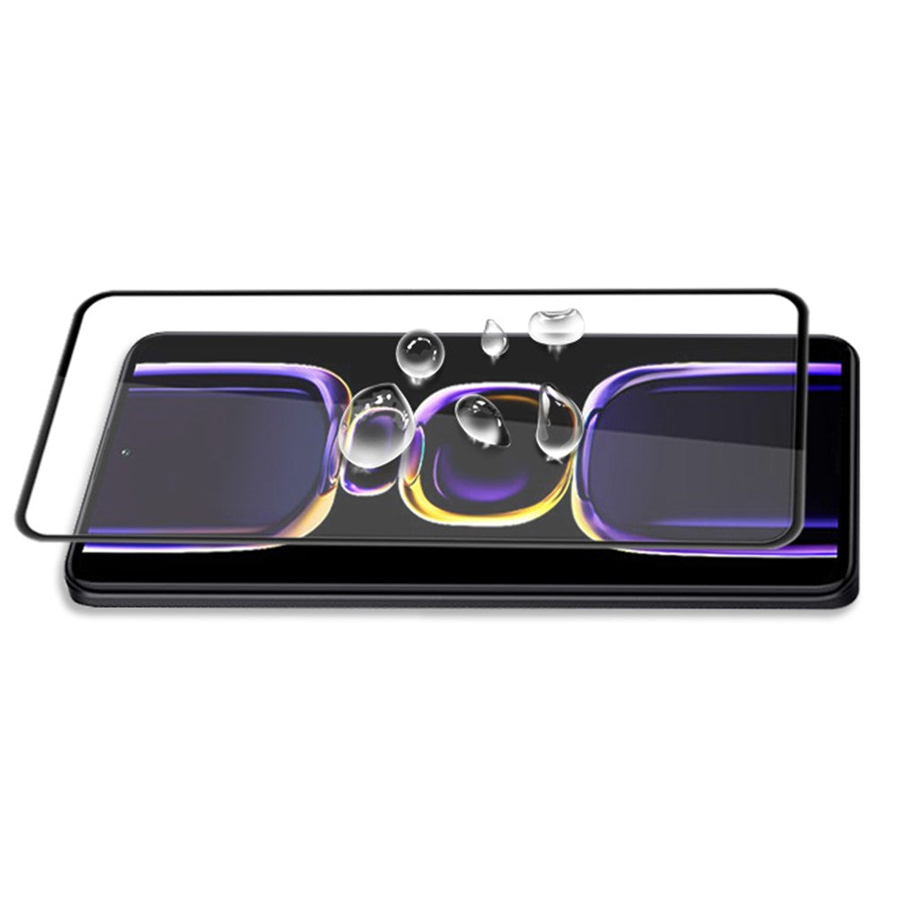 MOCOLO För Xiaomi Poco F5 Pro 5G / Redmi K60 Pro 5G / K60 5G Silkestryck Härdat Glasfilm Sekundärhärdande Helklistrad Skärmskydd