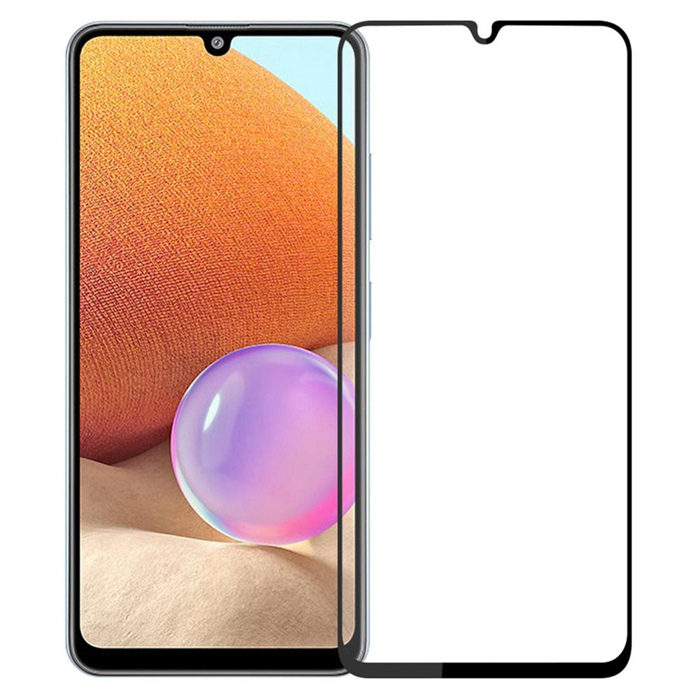 MOFI JK hærdet glasfilm Series-1 til Samsung Galaxy A34 5G, eksplosionssikker aluminium-silikone-skærmbeskyttelse med høj hårdhed