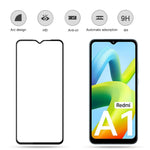 MOCOLO För Xiaomi Redmi A1 4G / A2 4G Silk Print Full Lim Härdat Glas Skärmskydd Explosionsskyddsfilm