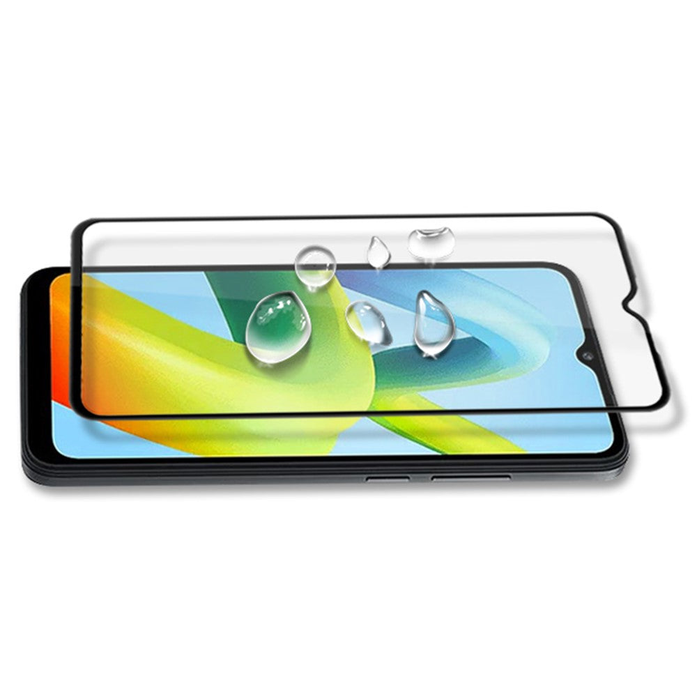 MOCOLO För Xiaomi Redmi A1 4G / A2 4G Silk Print Full Lim Härdat Glas Skärmskydd Explosionsskyddsfilm