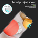 PINWUYO JK 3D buet hærdet glasfilm-2 til Samsung Galaxy A34 5G, fuldlims anti-eksplosion skærmbeskytter i højt aluminium-siliciumglas