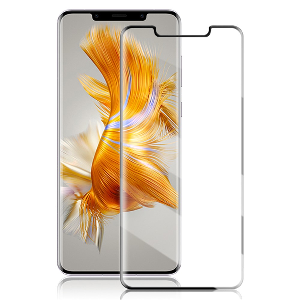 MOCOLO Skärmskydd för Huawei Mate 50 Pro 4G, Helhäftande 3D-böjd härdad glasfilm