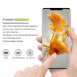 MOCOLO Skärmskydd för Huawei Mate 50 Pro 4G, Helhäftande 3D-böjd härdad glasfilm