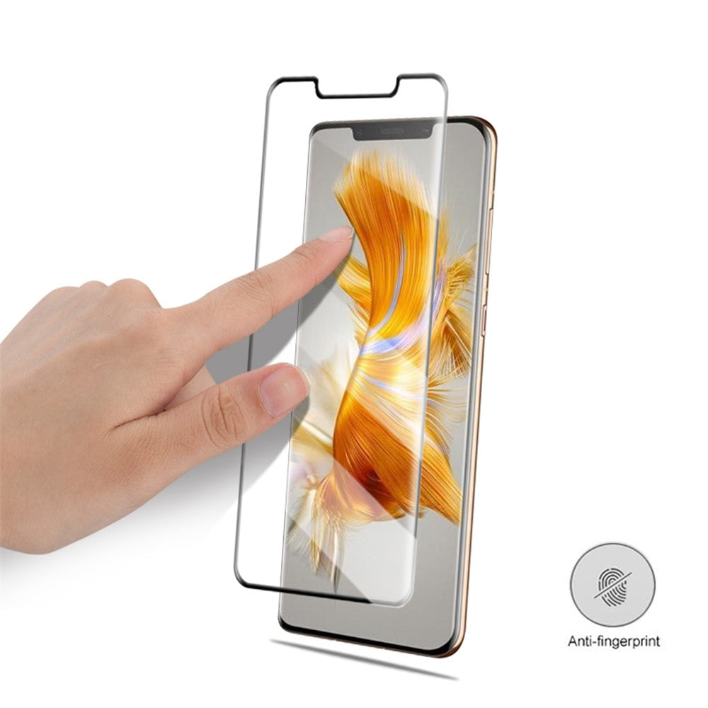 MOCOLO Skärmskydd för Huawei Mate 50 Pro 4G, Helhäftande 3D-böjd härdad glasfilm