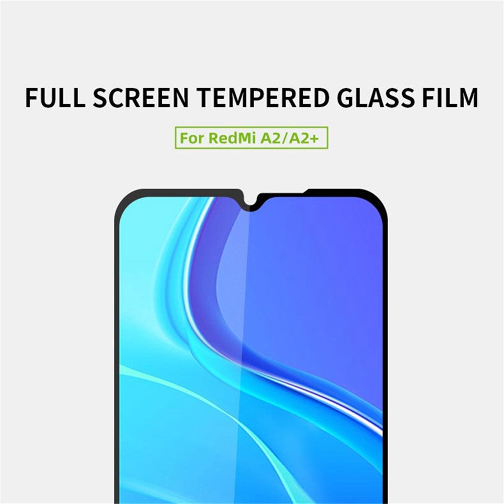 MOFI JK Tempered Glass Film Series-1 for Xiaomi Poco C50 4G / Redmi A1 / A2 4G / A1+ / A2+ 4G High Aluminum-silicon Glass Film Full Glue Full Cover Screen Protector