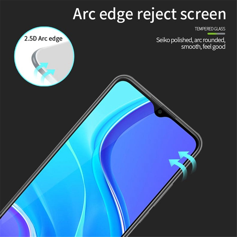 MOFI JK Tempered Glass Film Series-1 for Xiaomi Poco C50 4G / Redmi A1 / A2 4G / A1+ / A2+ 4G High Aluminum-silicon Glass Film Full Glue Full Cover Screen Protector