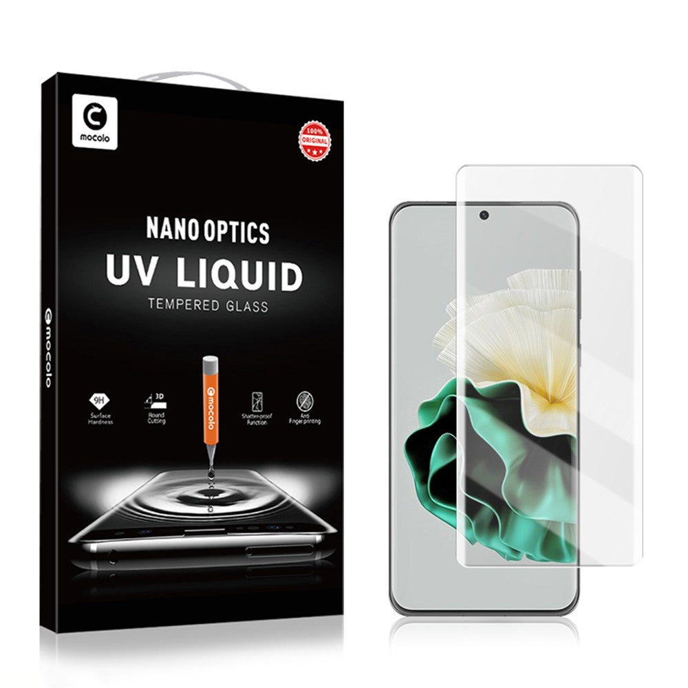 MOCOLO För Huawei P60 / P60 Pro UV Flytande Skärmskydd 3D Böjd Härdat Glas Klar Film