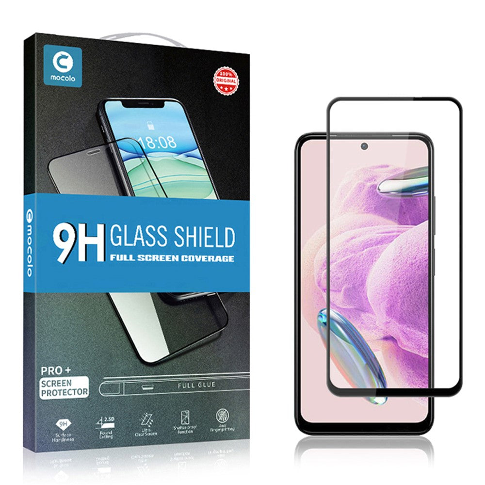 MOCOLO För Xiaomi Redmi Note 12S 4G Silk Print Härdat Glas Sekundärhärdande Helskärmsskydd