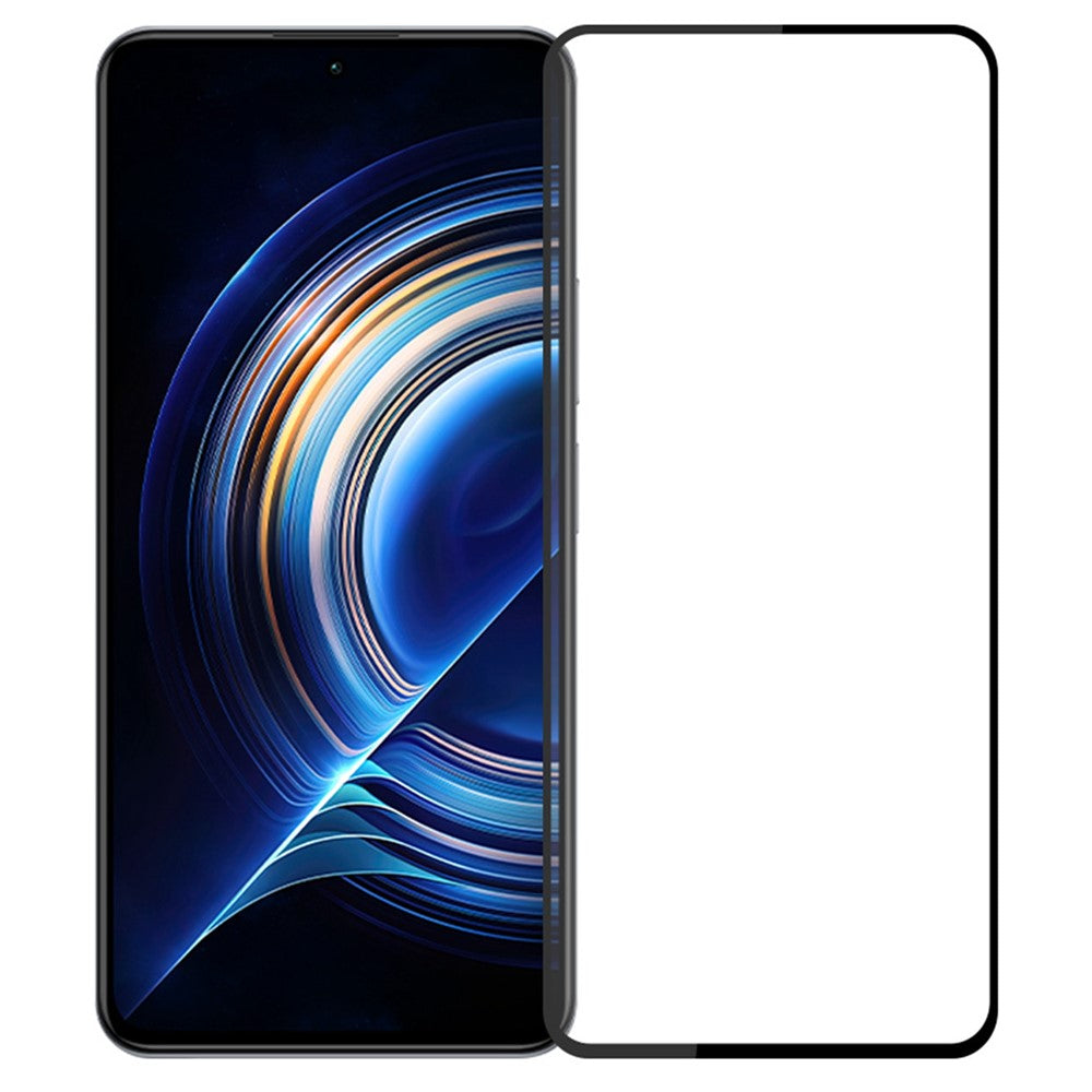 MOFI JK Härdat Glas Film Series-1 för Xiaomi Poco F5 5G / Redmi Note 12 Turbo Helklistrad Skärmskydd Hög Aluminium-Kisel Glas Klar Film