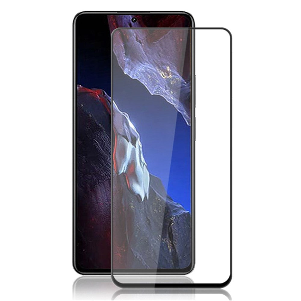 MOCOLO-skærmbeskyttelse til Xiaomi Poco F5 Pro 5G / Redmi K60 5G / K60 Pro 5G, fulddækkende, silketrykt hærdet glasfilm