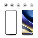 MOCOLO Full Screen Protector for Motorola Moto G51 5G Secondary Hardening Silk Printing Tempered Glass Film