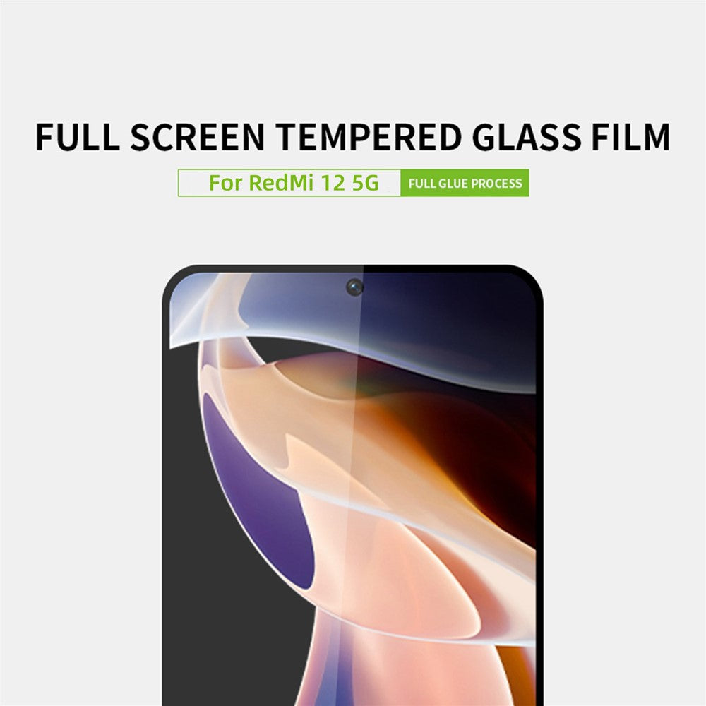 PINWUYO För Xiaomi Redmi 12 5G (Global) / Poco M6 Pro 5G JK Härdat Glas Film Series-2 Hög Aluminium-Silicon Glas mobil Helskärmsskydd