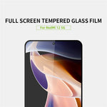 MOFI JK Härdat Glas Film Series-1 för Xiaomi Redmi 12 5G (Global) / Poco M6 Pro 5G Heltäckande Skärmskydd Hög Aluminium-Kisel Glasfilm
