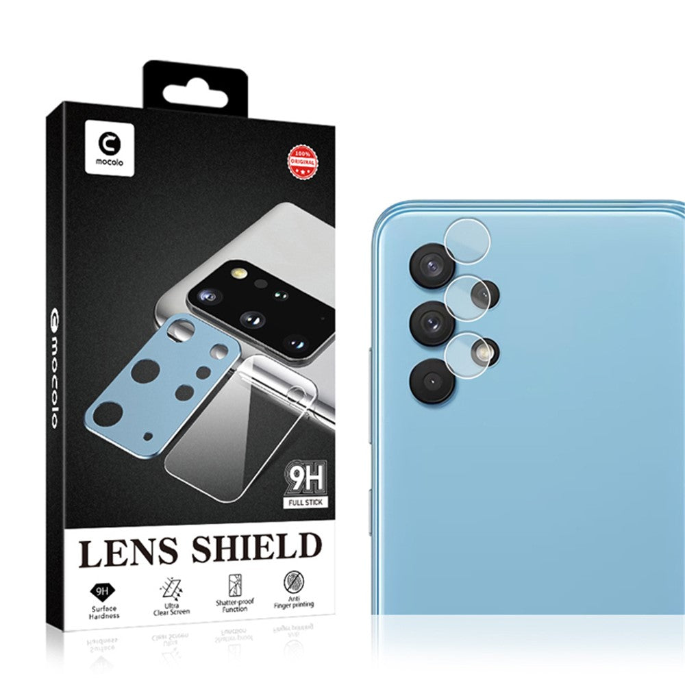 MOCOLO 1 Set Lens Film for Samsung Galaxy A32 5G , 9H Tempered Glass HD Back Camera Lens Protector
