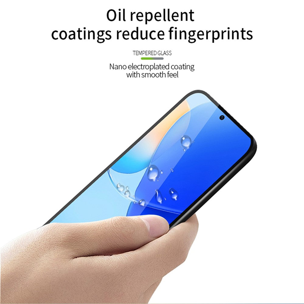 MOFI JK Tempered Glass Film Series-1 for Xiaomi Redmi 12 5G (Global) / Poco M6 Pro 5G Full Glue High Aluminum-silicon Glass Screen Protector