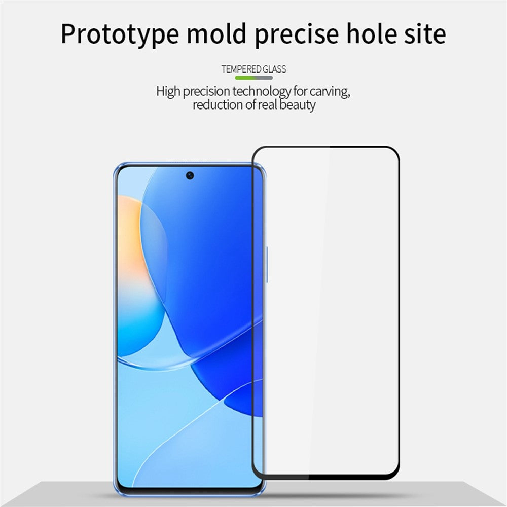 MOFI JK Tempered Glass Film Series-1 for Xiaomi Redmi 12 5G (Global) / Poco M6 Pro 5G Full Glue High Aluminum-silicon Glass Screen Protector