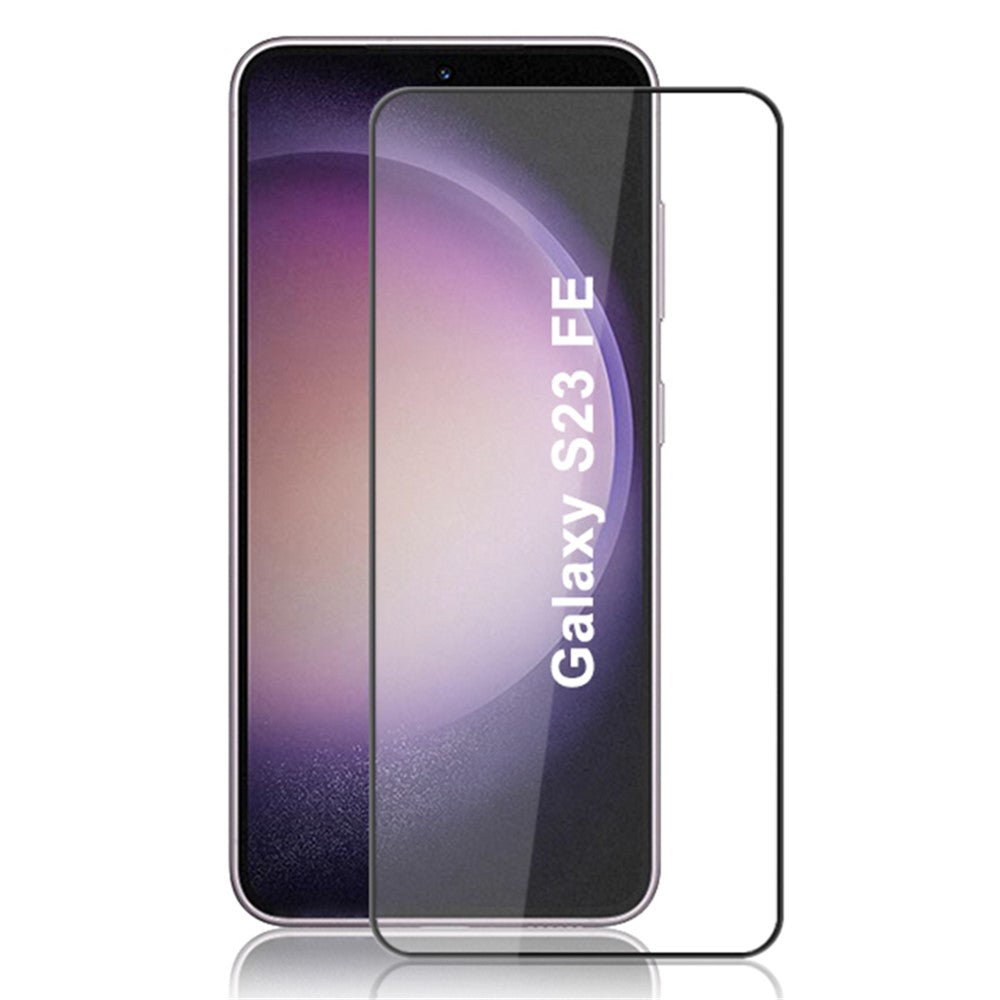 MOCOLO For Samsung Galaxy S23 FE Silk Printing Full Screen Protector Full Glue Tempered Glass Film