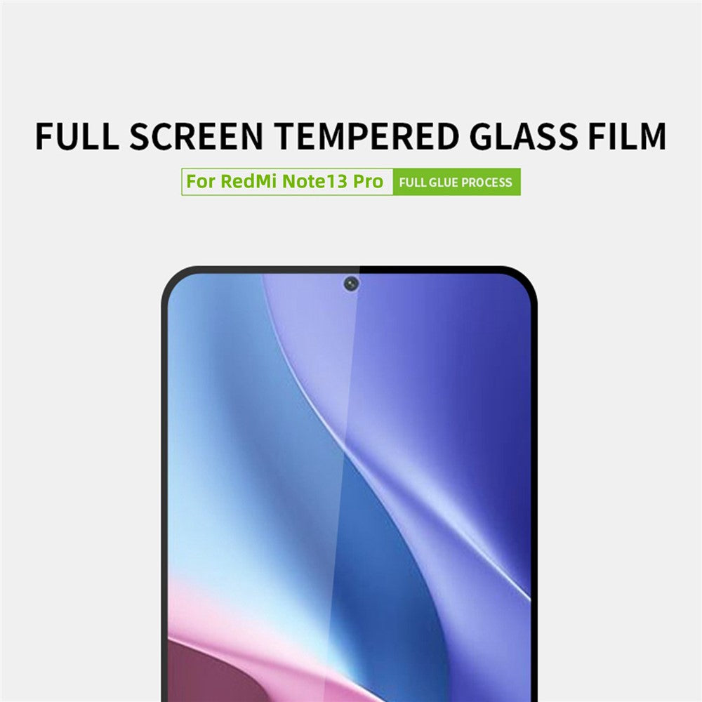 PINWUYO För Xiaomi Redmi Note 13 Pro 4G / 5G / Poco M6 Pro 4G JK Härdat Glas Film Series-2 Hög Aluminium-Silicon Glas Helskärmsskydd