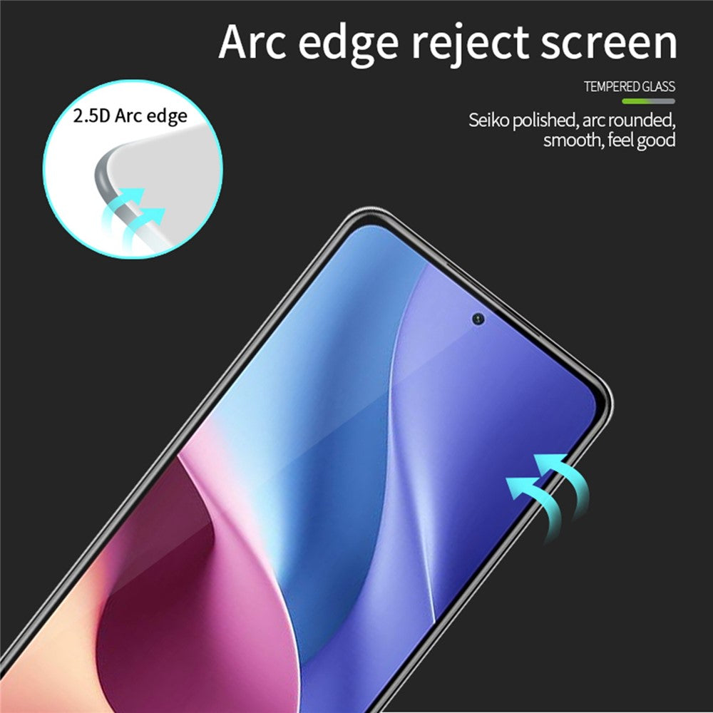 PINWUYO JK hærdet glasfilm serie-2 til Xiaomi Redmi Note 13 Pro 4G / 5G / Poco M6 Pro 4G, høj aluminium-silikoneglas, fuldskærmsbeskytter